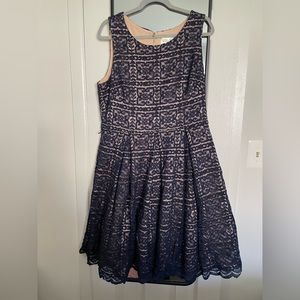 Eliza J formal knee length lace dress